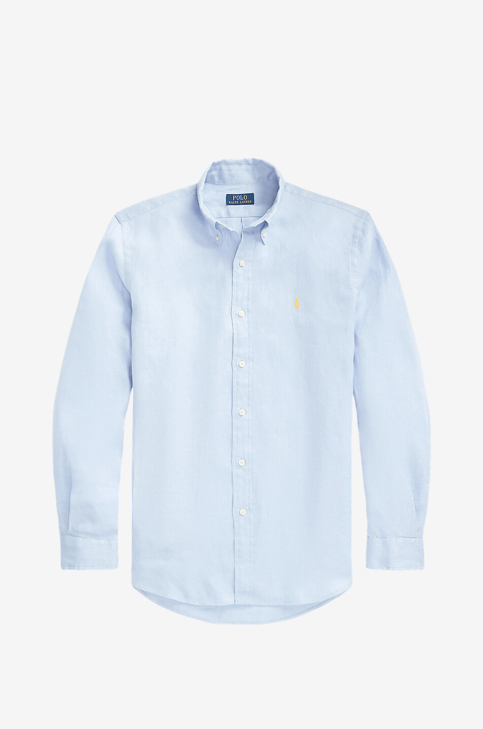 POLO RALPH LAUREN Langarm-Leinenhemd Custom Fit Herren HELLBLAU 1