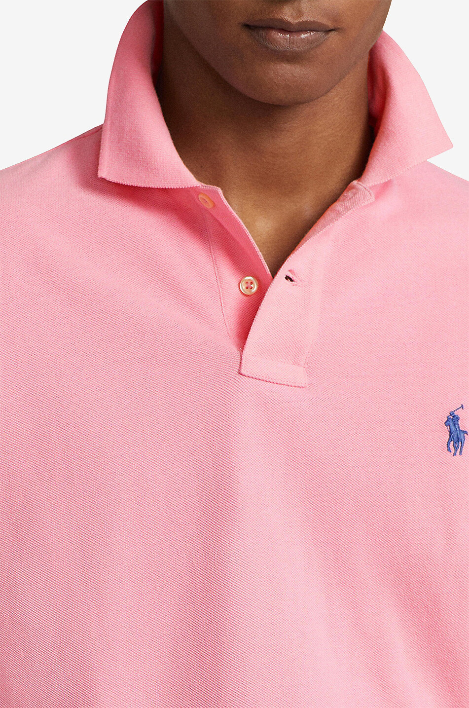 Custom Slim Fit Pony embroidered piqué cotton polo shirt