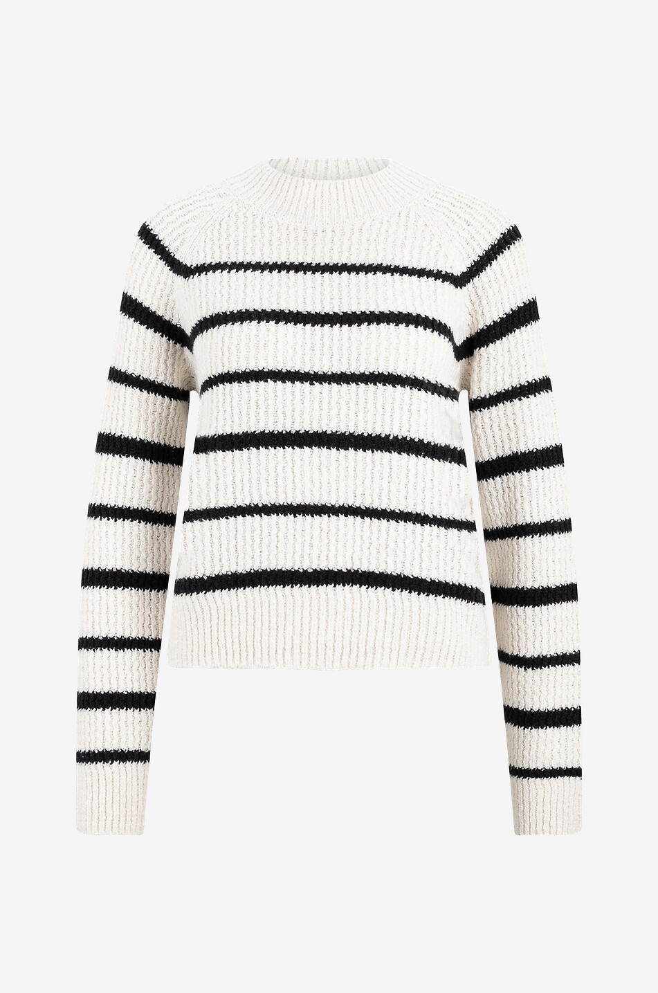 Striped organic cotton rib knit jumper VINCE MULTI COLOURED