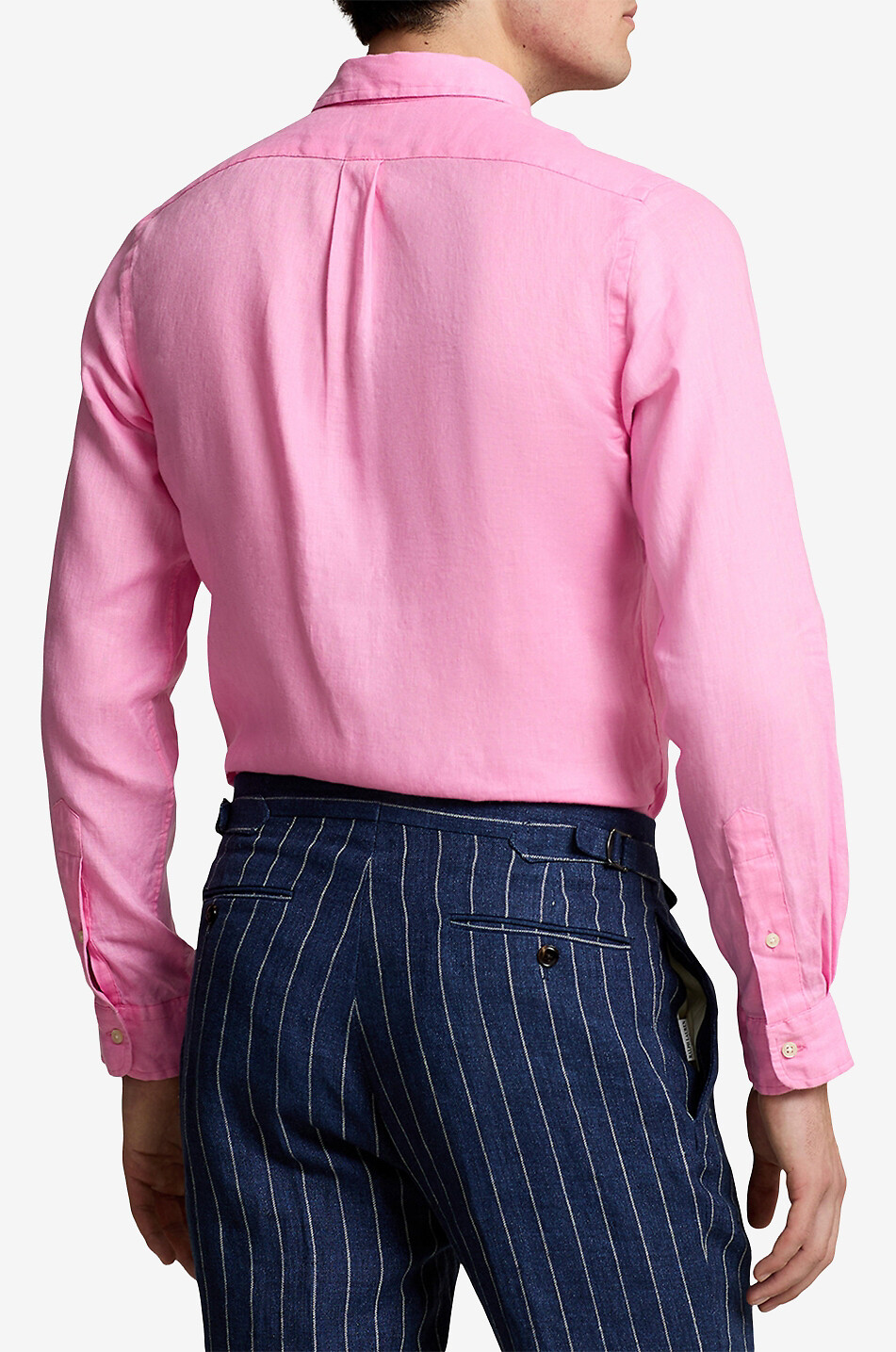 POLO RALPH LAUREN Langarm-Leinenhemd Custom Fit Herren MITTELROSA 4