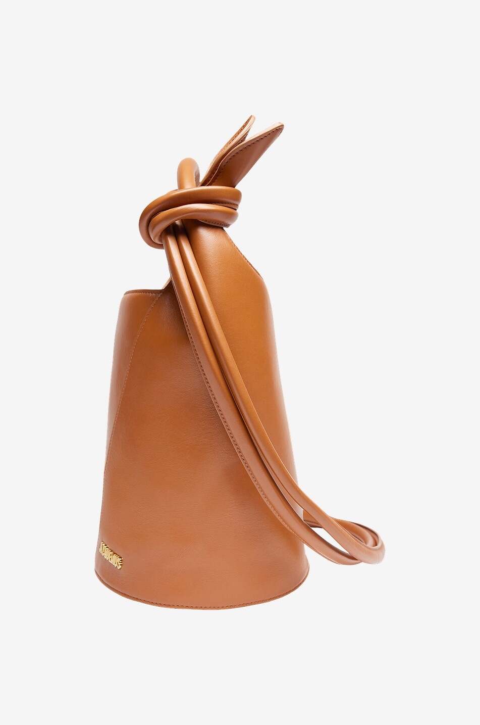 JACQUEMUS Mini-Bucket-Tasche aus Glattleder Le Petit Tourni Damen BRAUN 2