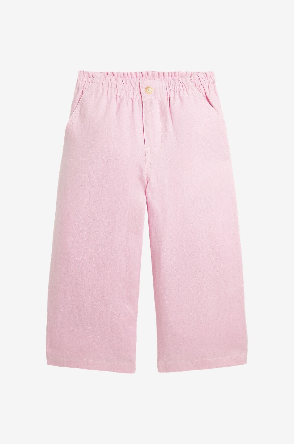 Pantalon large fille en lin