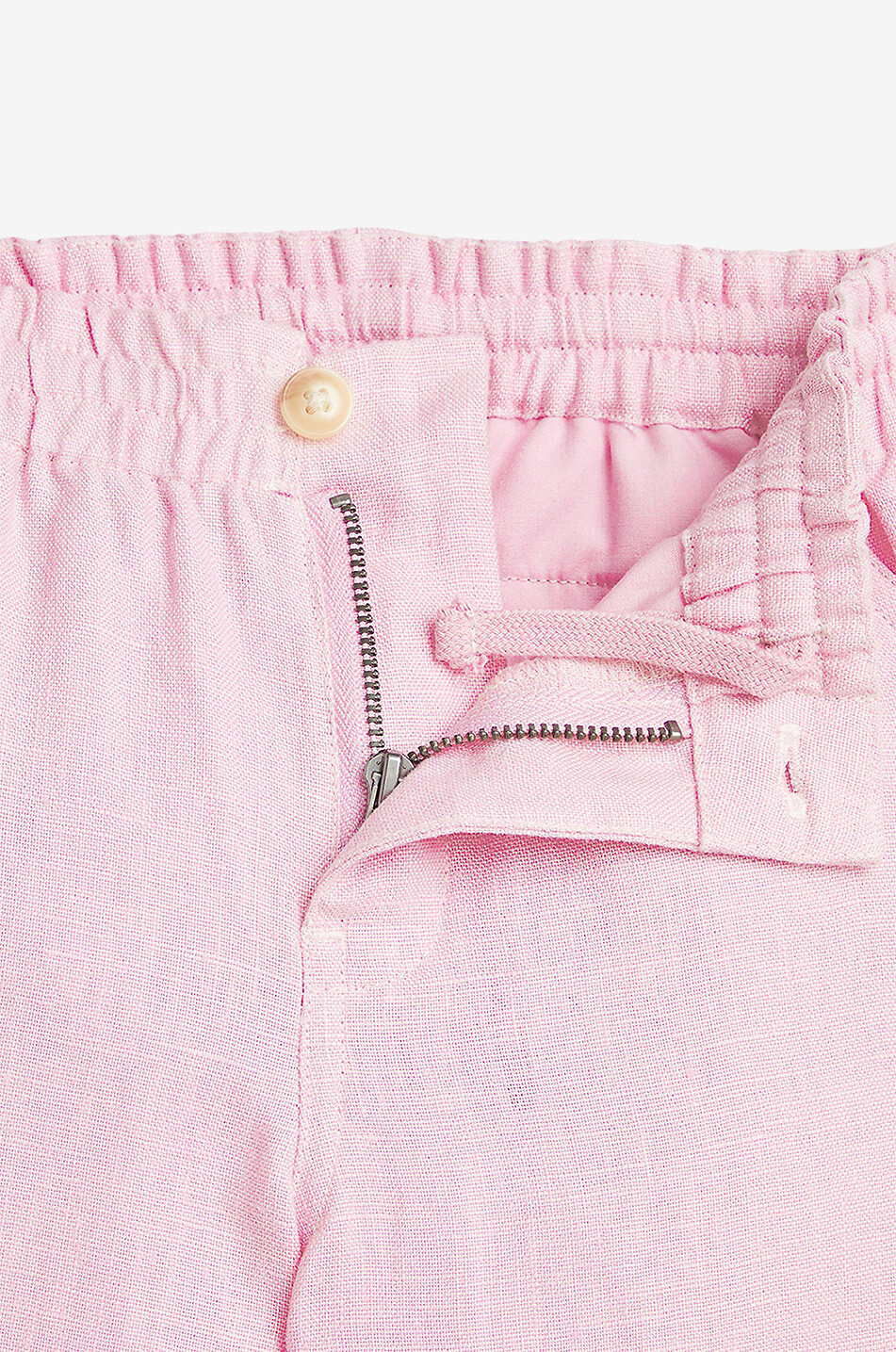 POLO RALPH LAUREN Pantalon large fille en lin Fille ROSE 3