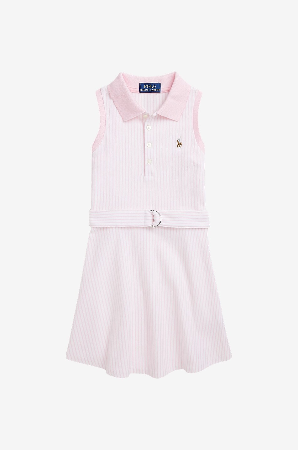 Burberry kids Cotton piqué polo sleeveless dress, pink, cheapest size 4years