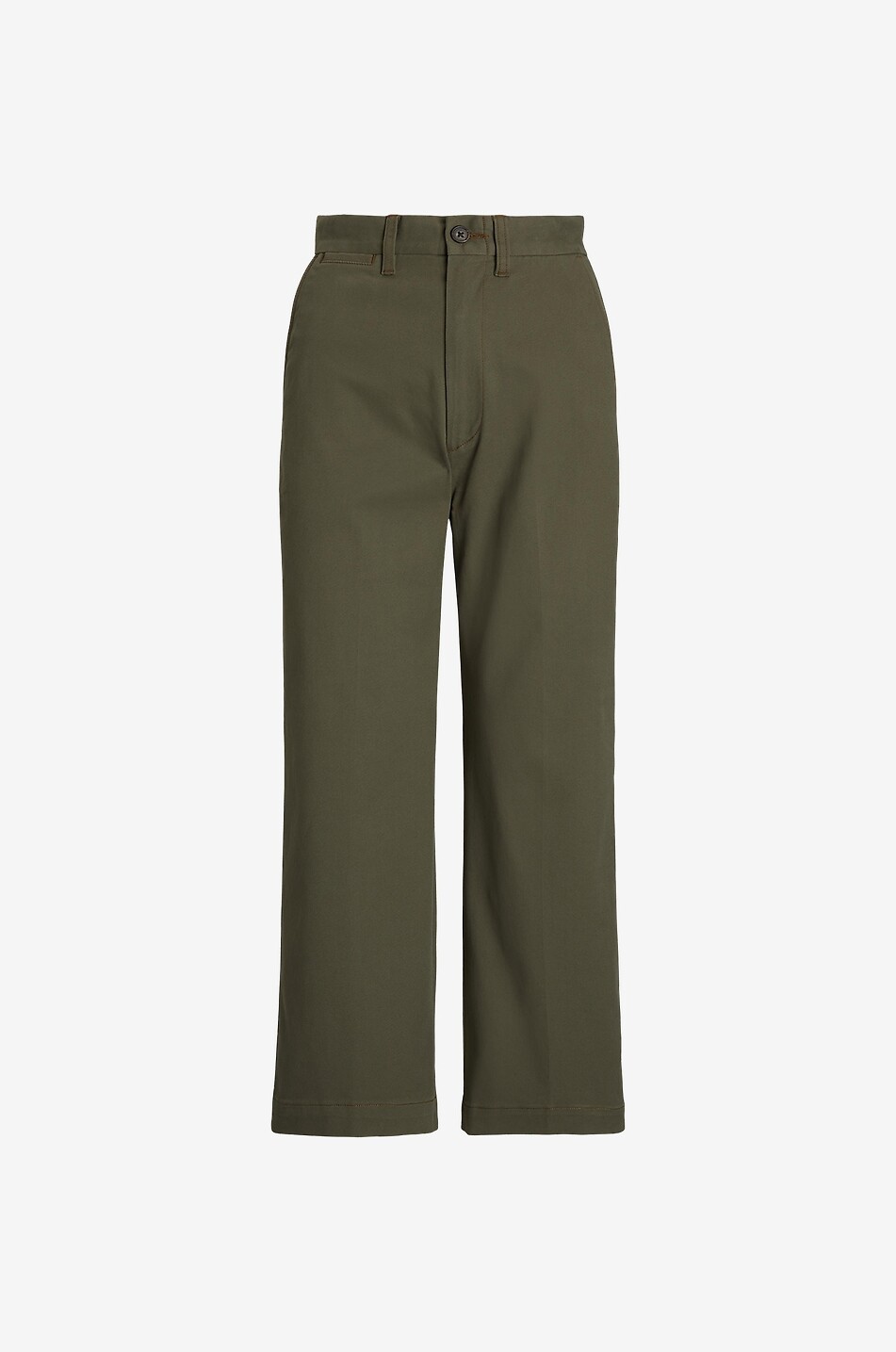 Pantalon chino large raccourci