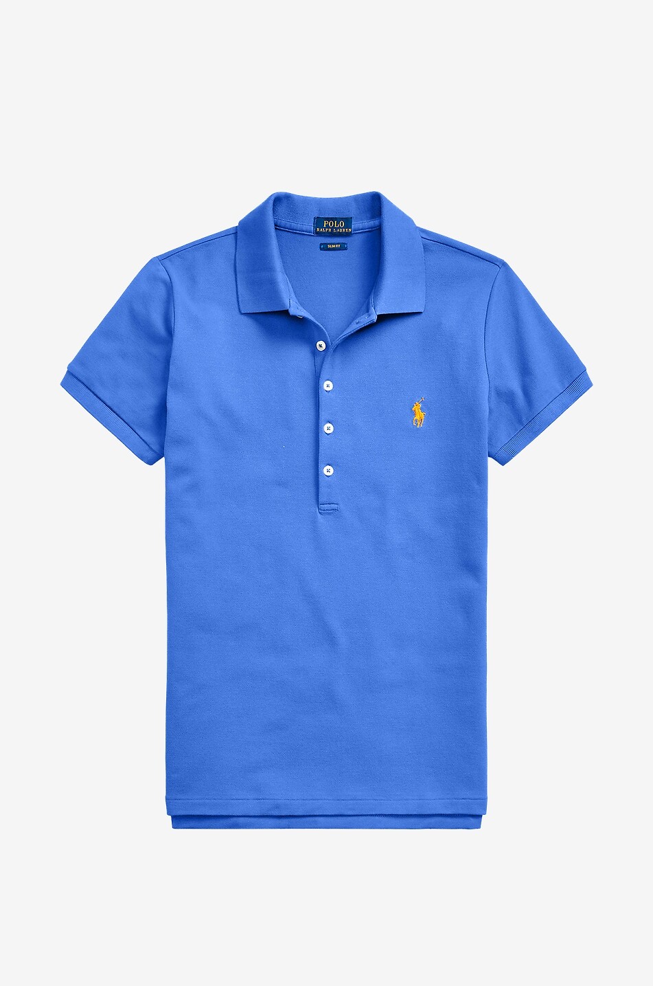 POLO RALPH LAUREN Polo à manches courtes slim Pony Femme BLEU MOYEN 1