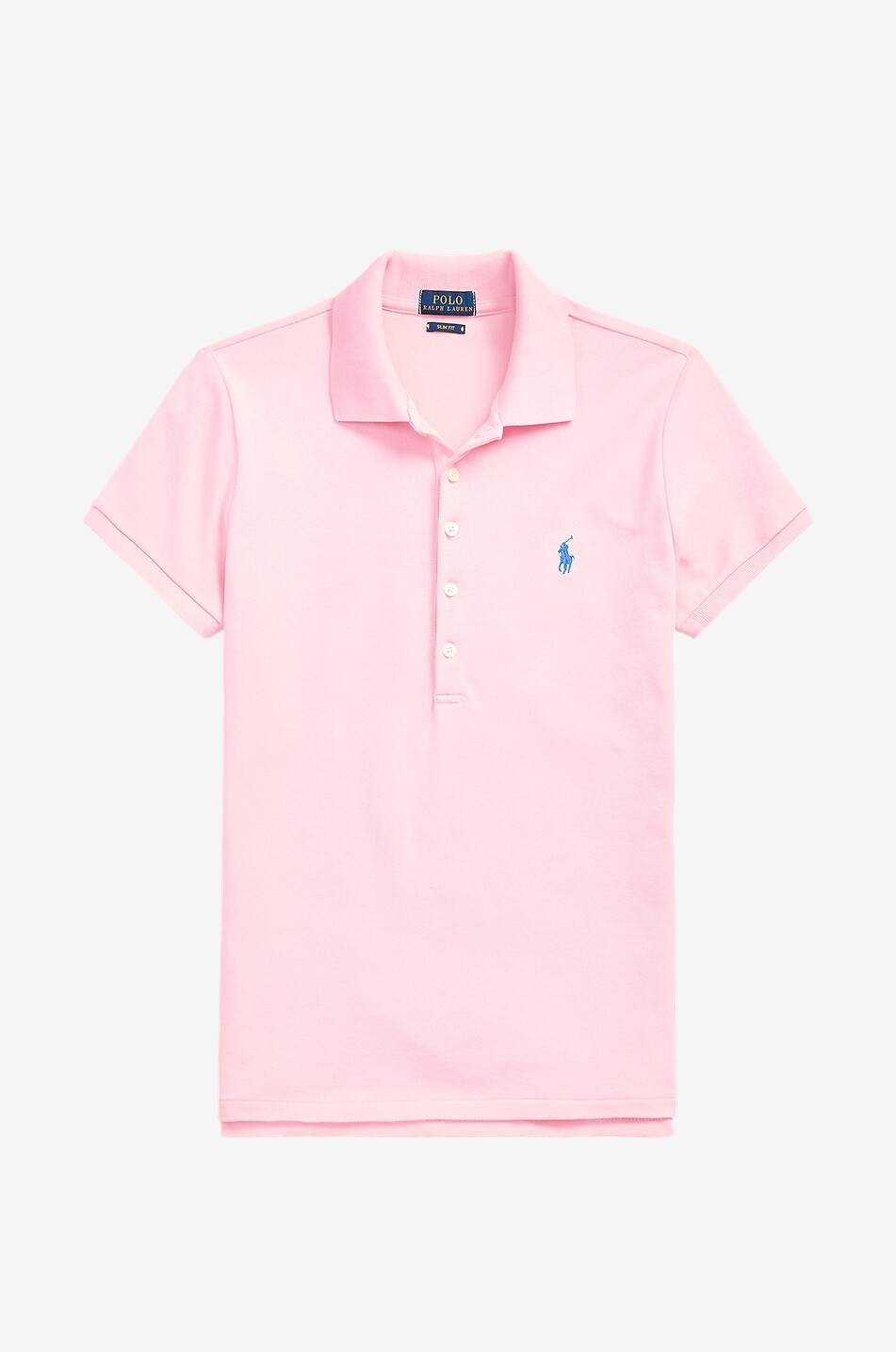 POLO RALPH LAUREN Polo à manches courtes slim Pony Femme ROSE CLAIR 1