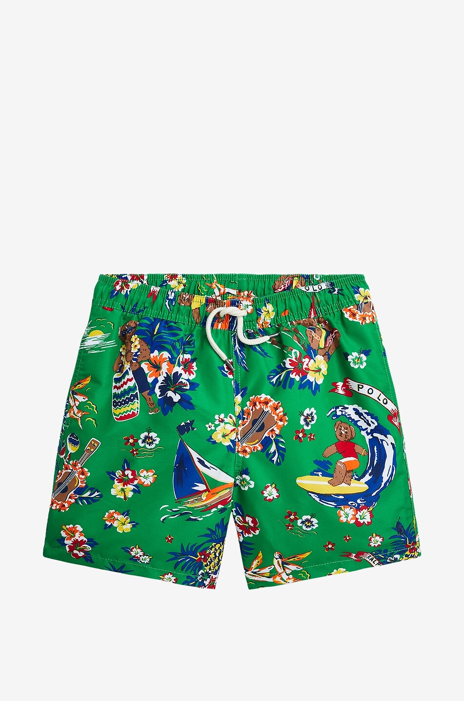 Bedruckte Badeshorts für Jugendliche Traveler Polo Bear