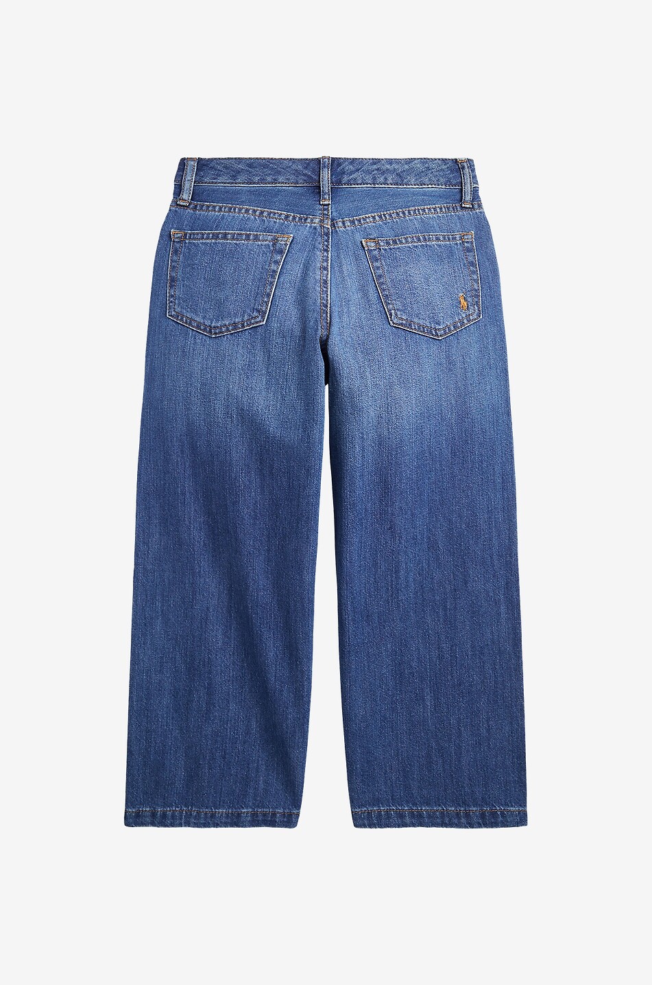 POLO RALPH LAUREN Tamera Wash cropped wide-leg girl's jeans Girl BLUE 2