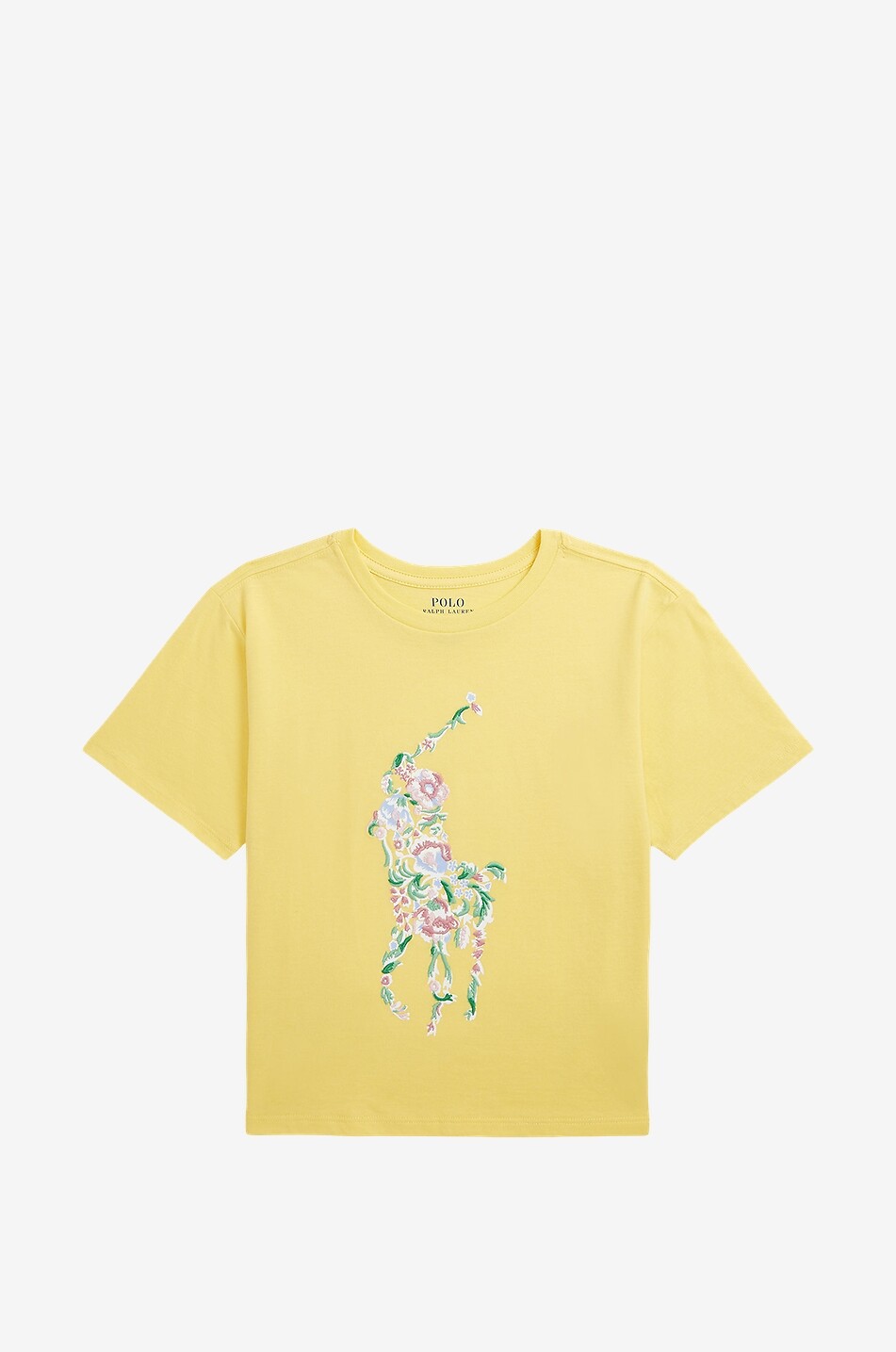 Besticktes T-Shirt für grosse Mädchen Floral Big Pony