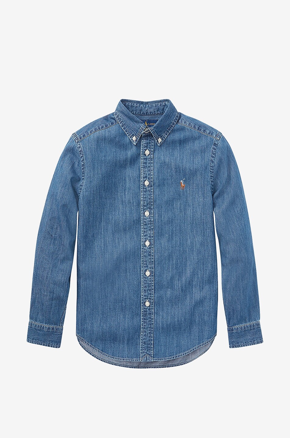 Chemise adolescent en chambray Pony Dark Blue