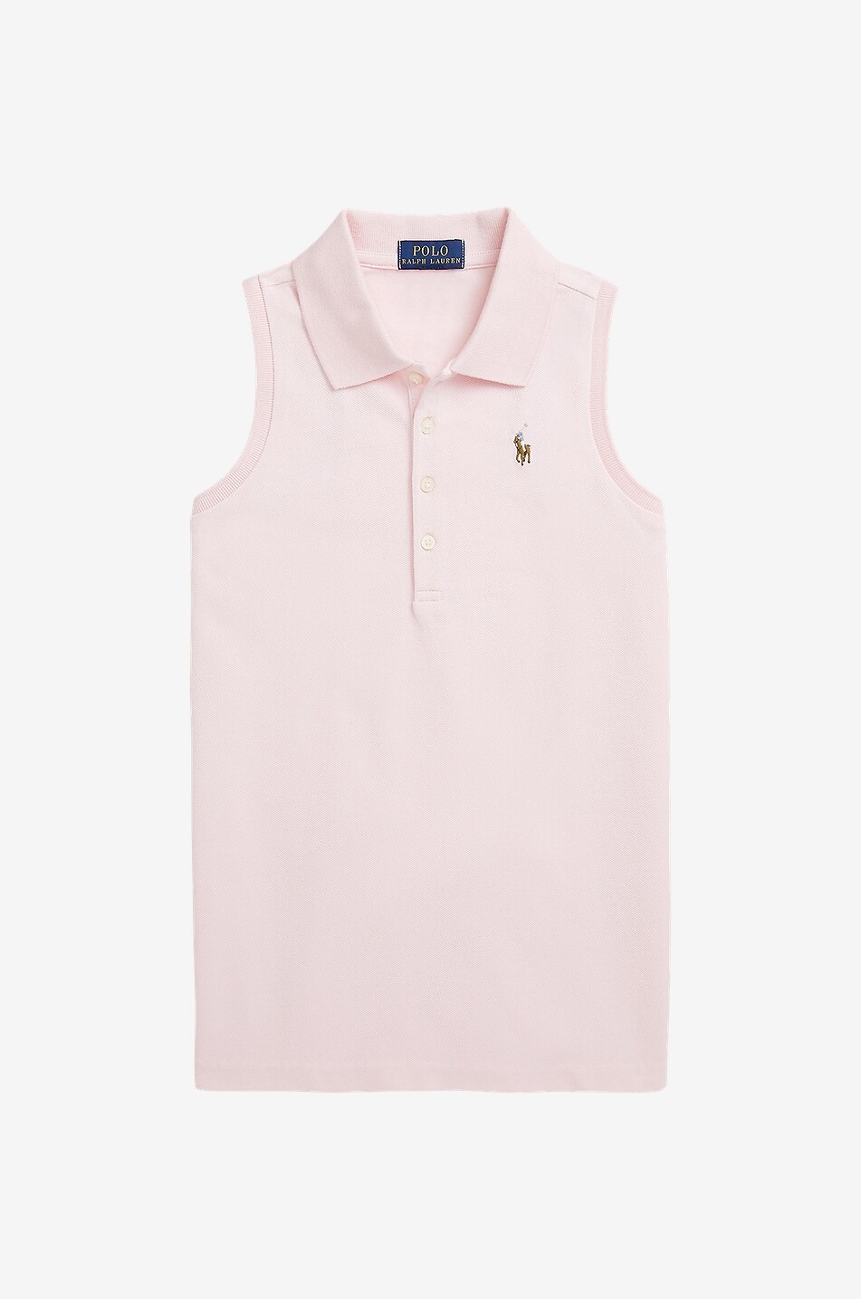 Pony sleeveless teenage girl's polo shirt