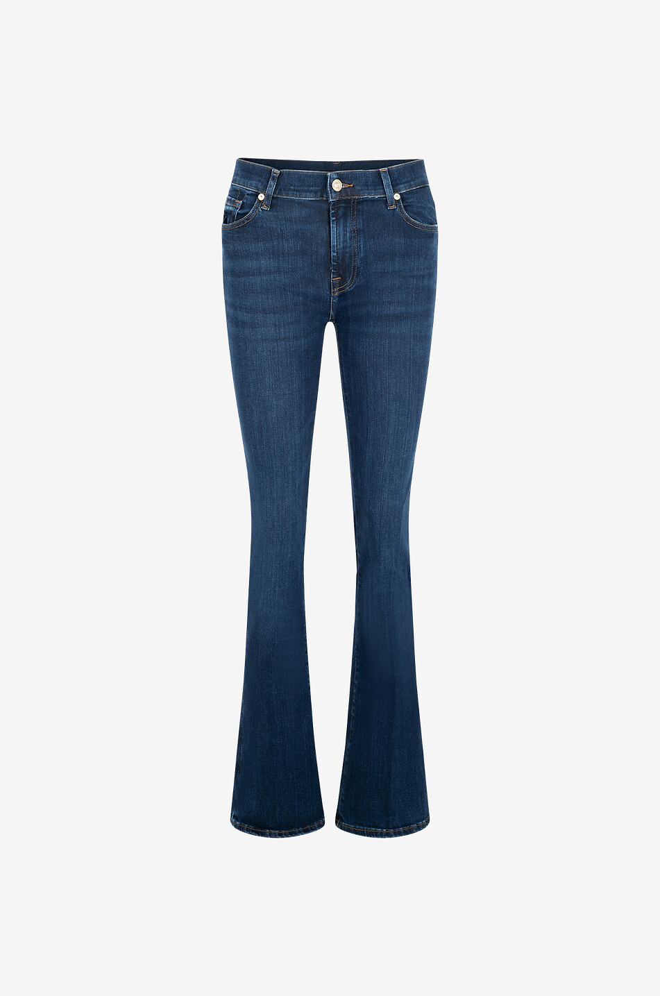 7 FOR ALL MANKIND Bootcut Slim Illusion cotton flared jeans Women DARK BLUE 1