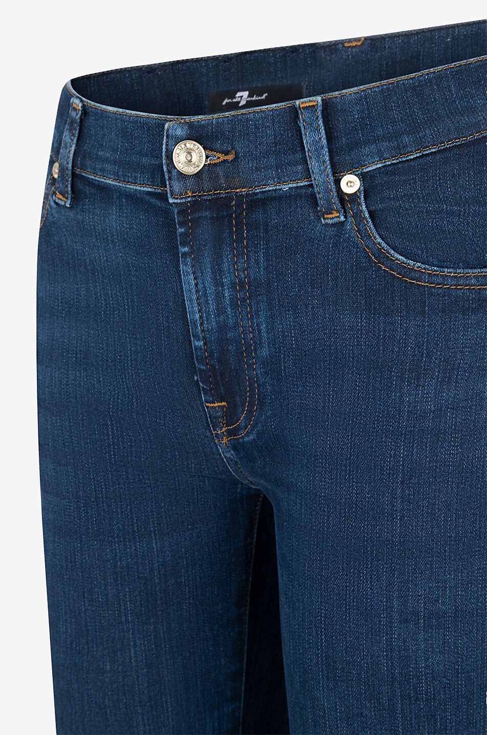7 FOR ALL MANKIND Bootcut Slim Illusion cotton flared jeans Women DARK BLUE 3