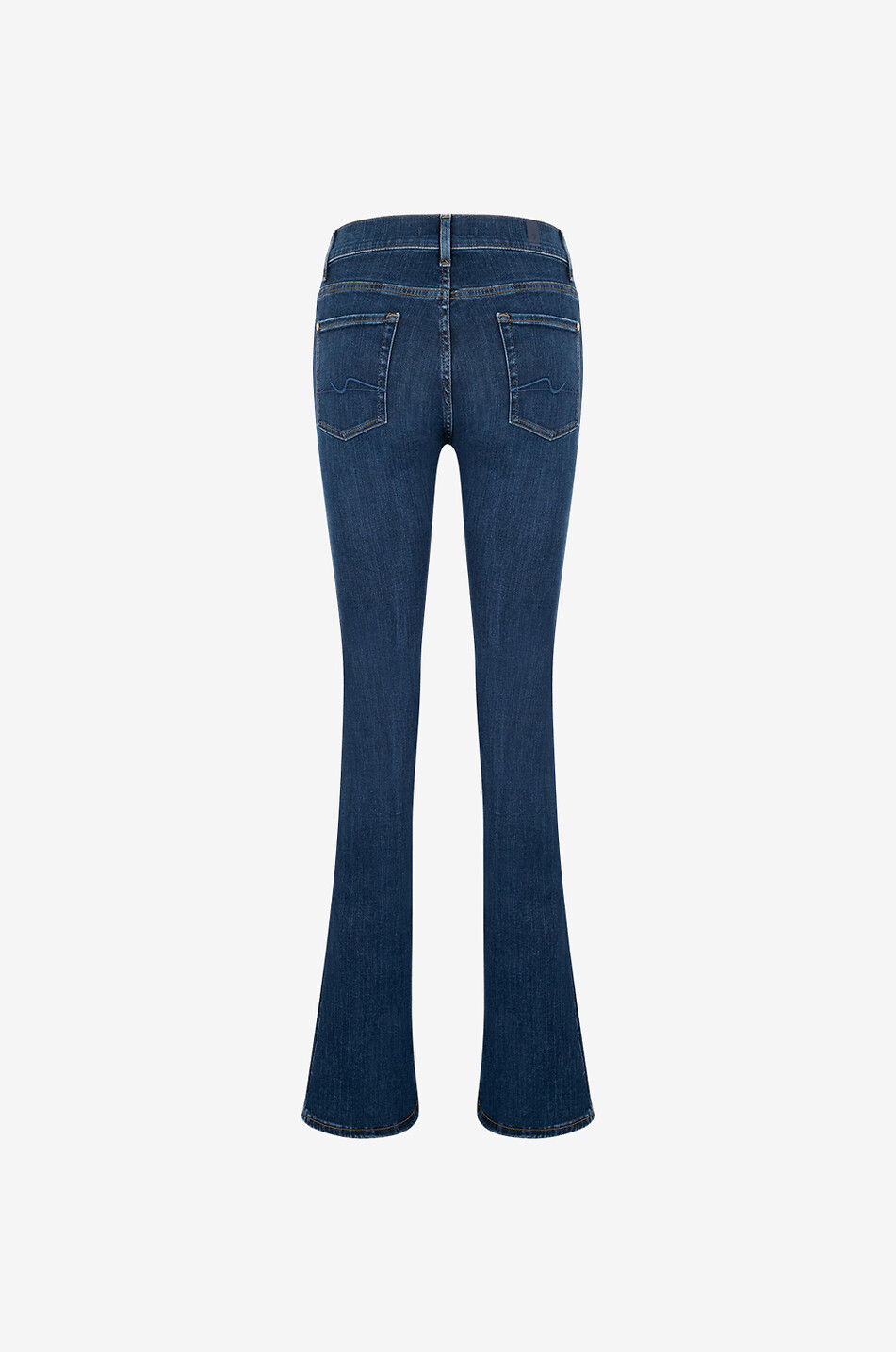 7 FOR ALL MANKIND Bootcut Slim Illusion cotton flared jeans Women DARK BLUE 2