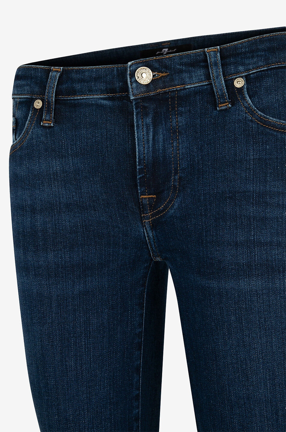 7 FOR ALL MANKIND Skinny-Fit Jeans aus Baumwolle Pyper Slim Illusion Legendary Damen DUNKELBLAU 3