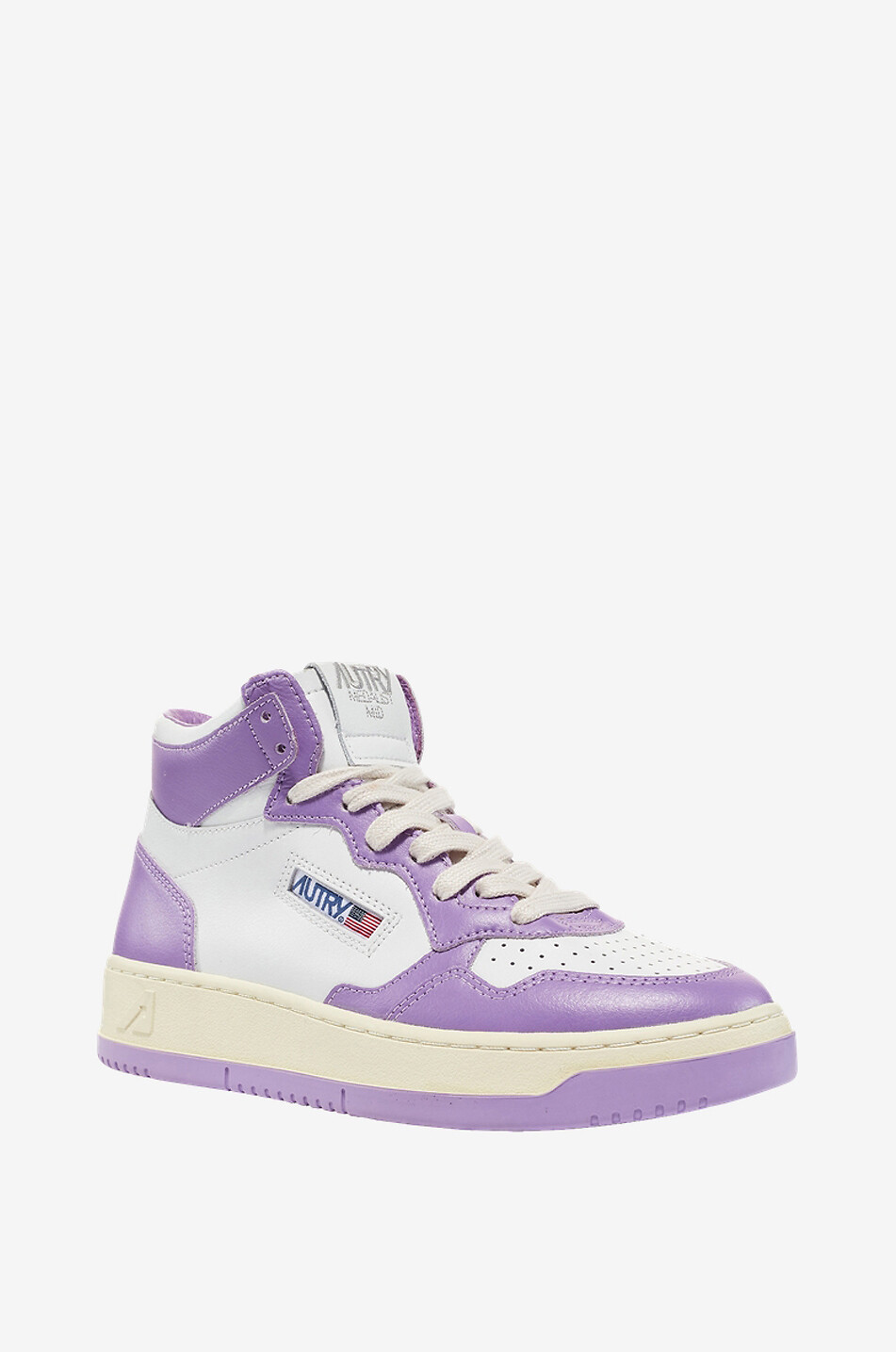Medalist Mid sneakers in leather with lavender detailing