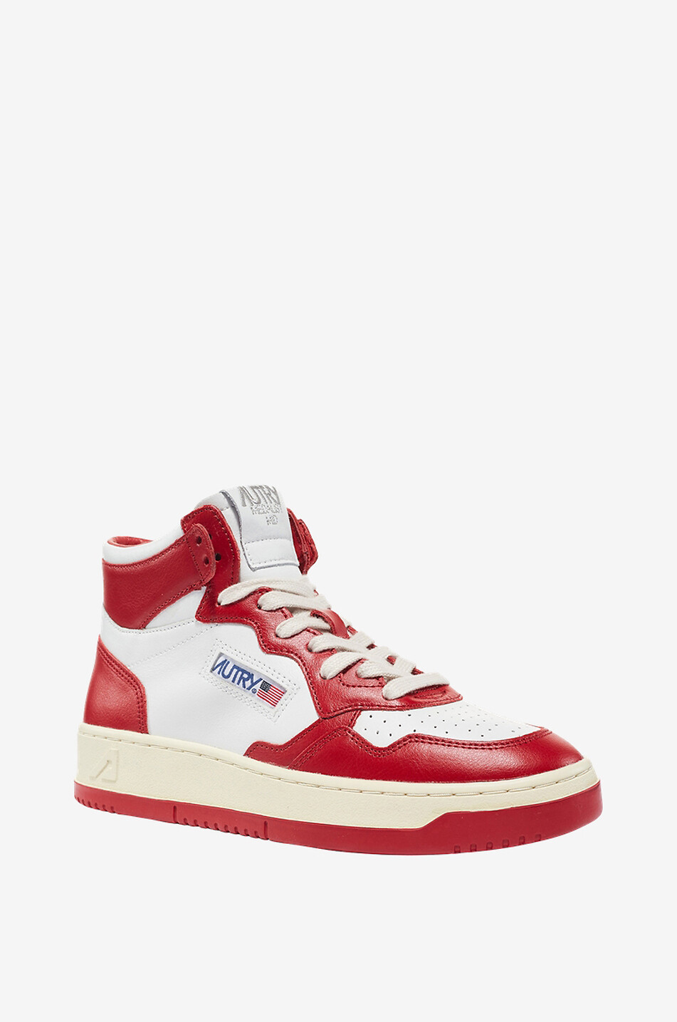 Hohe Ledersneakers mit roten Details Medalist Mid