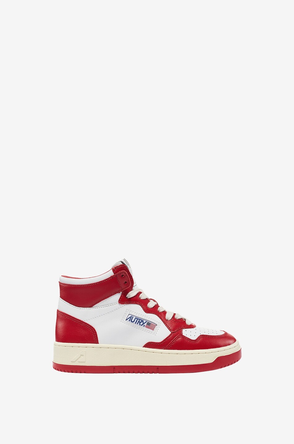 AUTRY Medalist Mid sneakers in leather with red detailing Women RED 2