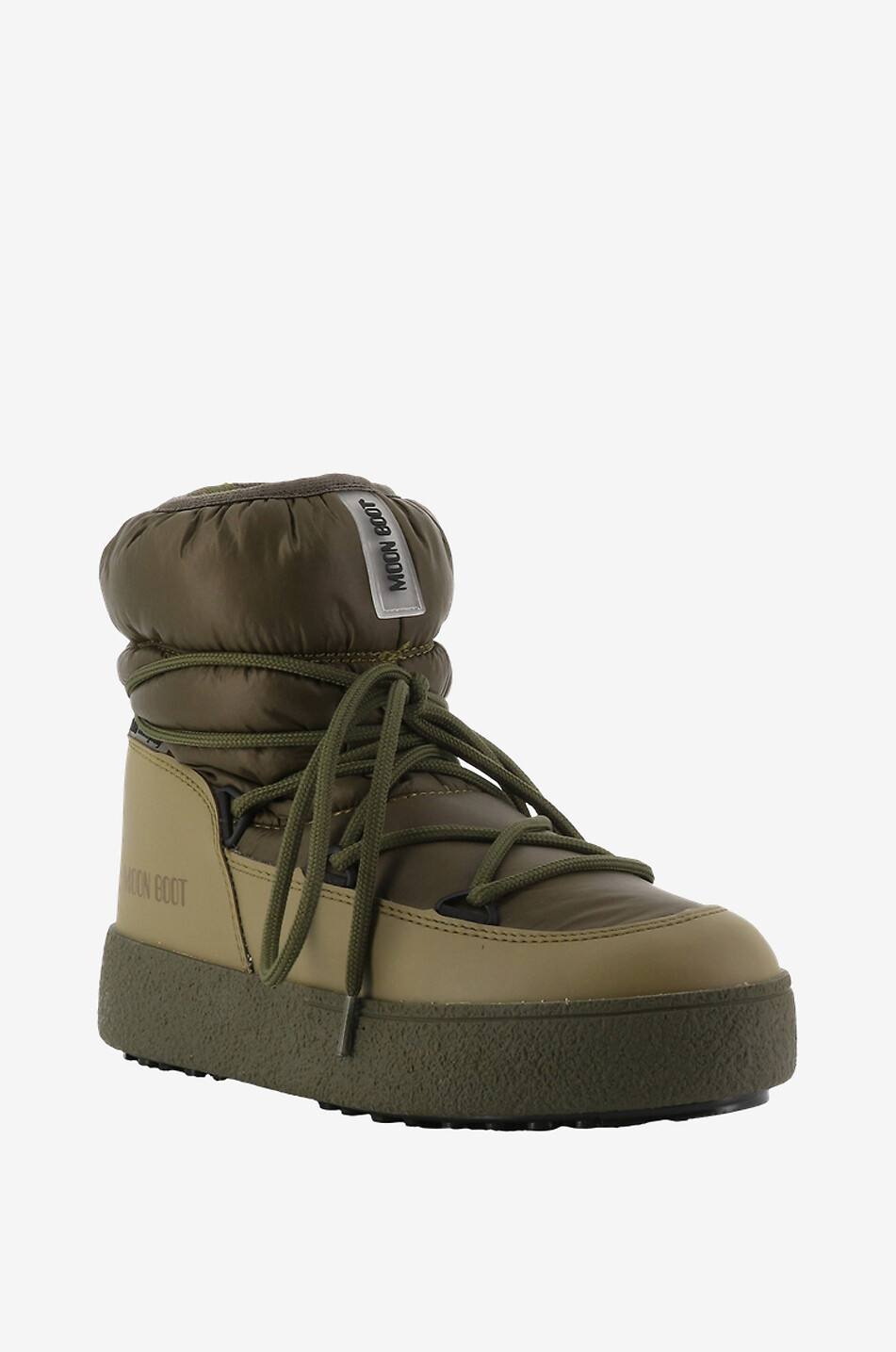 MOON BOOT Bottines chaudes matelassées MB Ltrack Low Nylon Femme KAKI 1