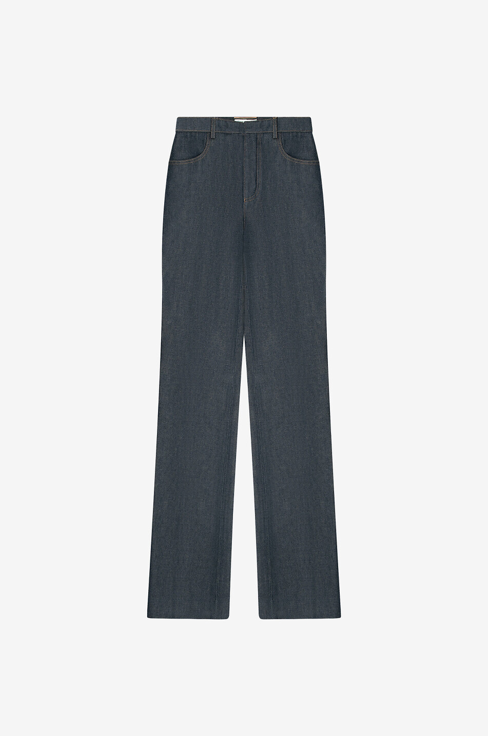 SAINT LAURENT PARIS High-rise bootcut jeans Women MEDIUM BLUE 1