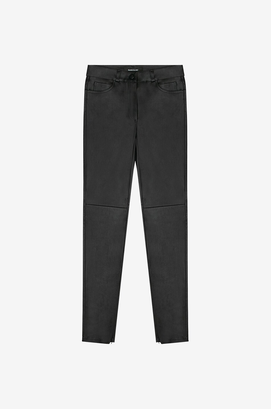 Slim fit lambskin trousers