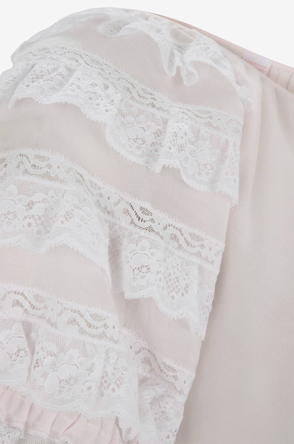 LORETTA CAPONI Pyjamaoberteril aus Voile und Spitze Milena Damen HELLROSA 3