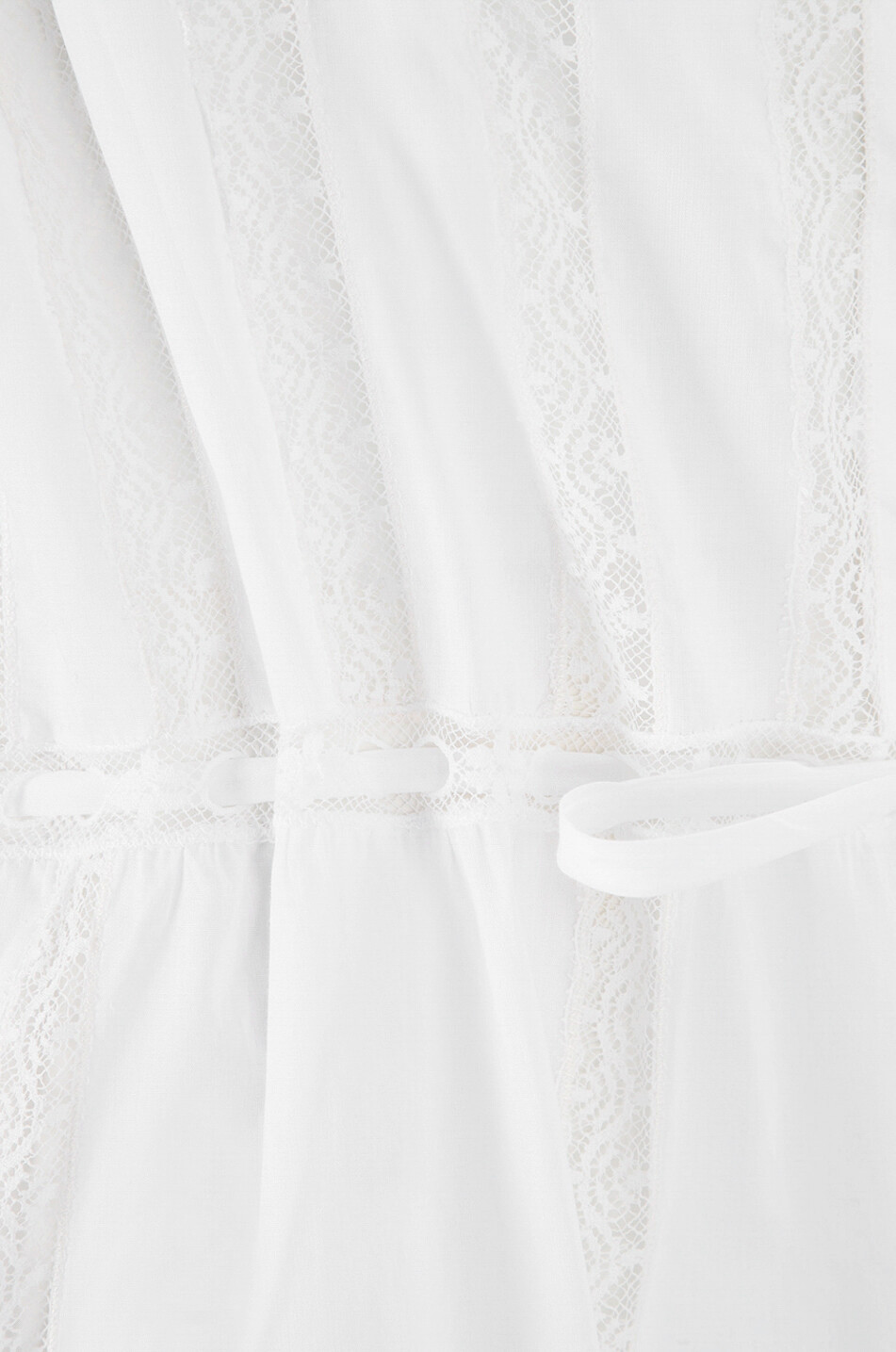 LORETTA CAPONI Babydoll aus Voile und Spitze Celeste Damen WEISS 3