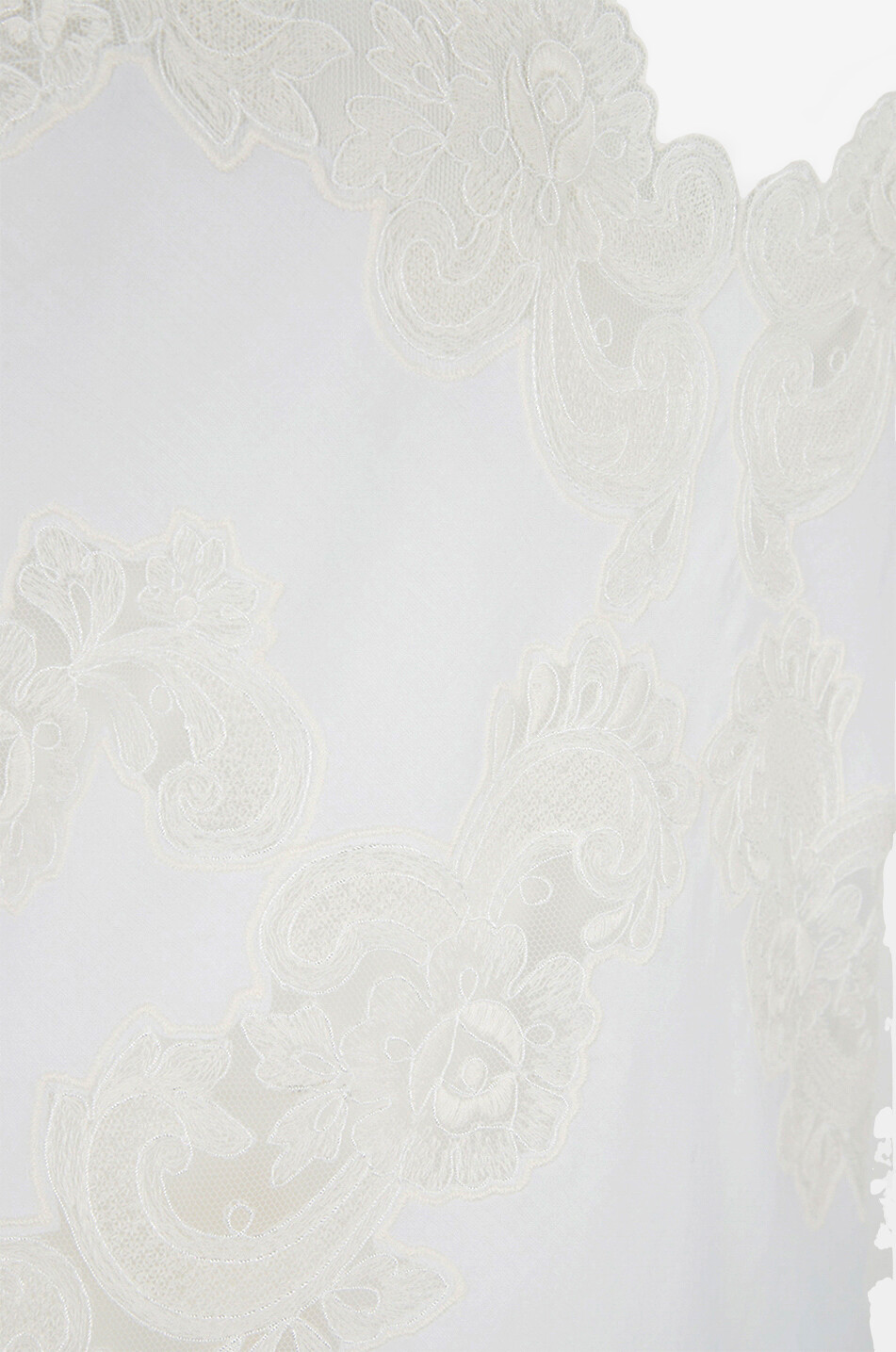 Nuisette longue en voile et dentelle Brook