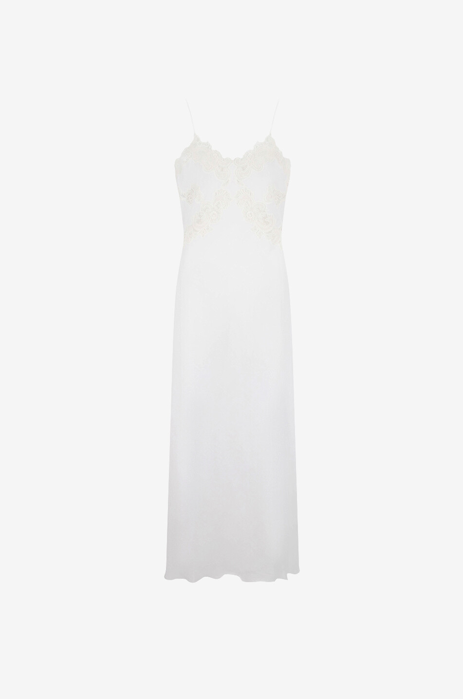 Nuisette longue en voile et dentelle Brook