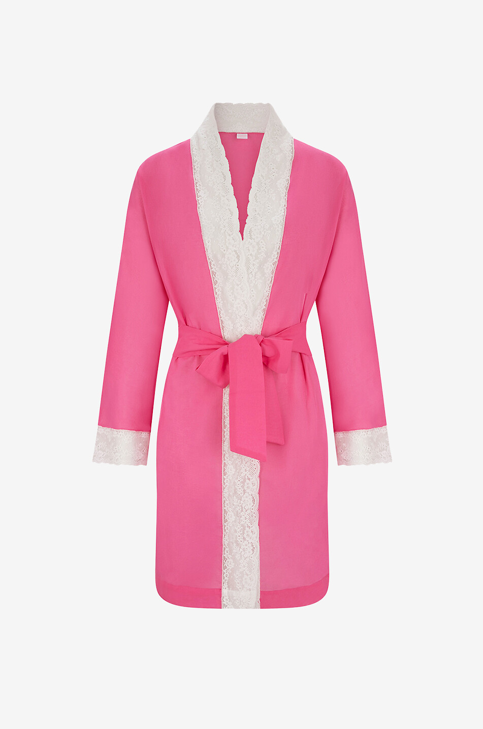 Bademantel aus Voile und Spitze Short Kimono