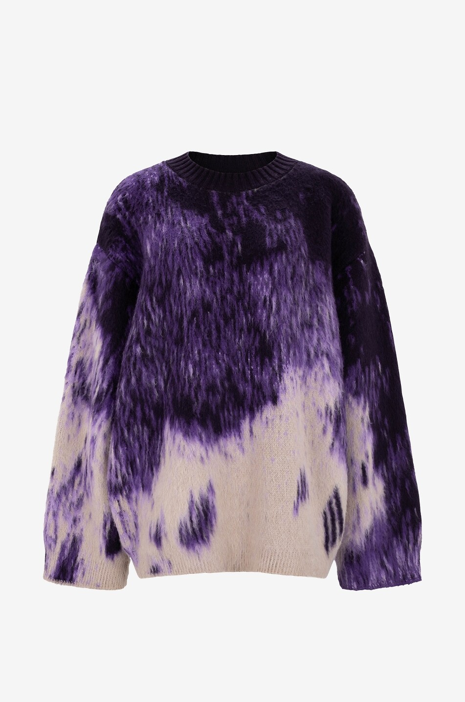 Purple Shades fluffy oversize jumper