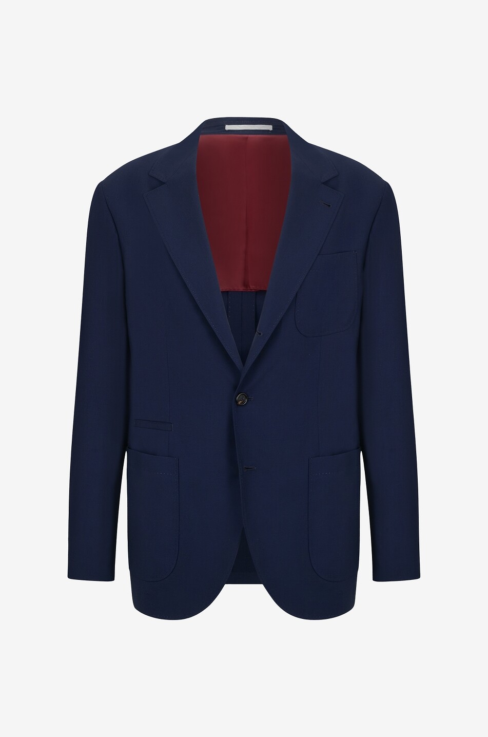 Leichter Blazer aus Schurwolle und Seide