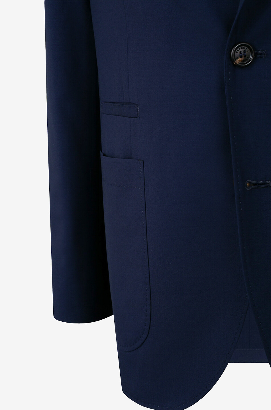 BRUNELLO CUCINELLI Leichter Blazer aus Schurwolle und Seide Herren MITTELBLAU 3