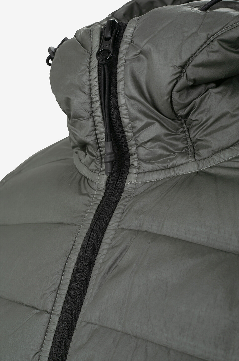 STONE ISLAND 40124 Loom Woven Chambers R-Nylon Down-TC hooded lightweight down jacket Men KHAKI 3