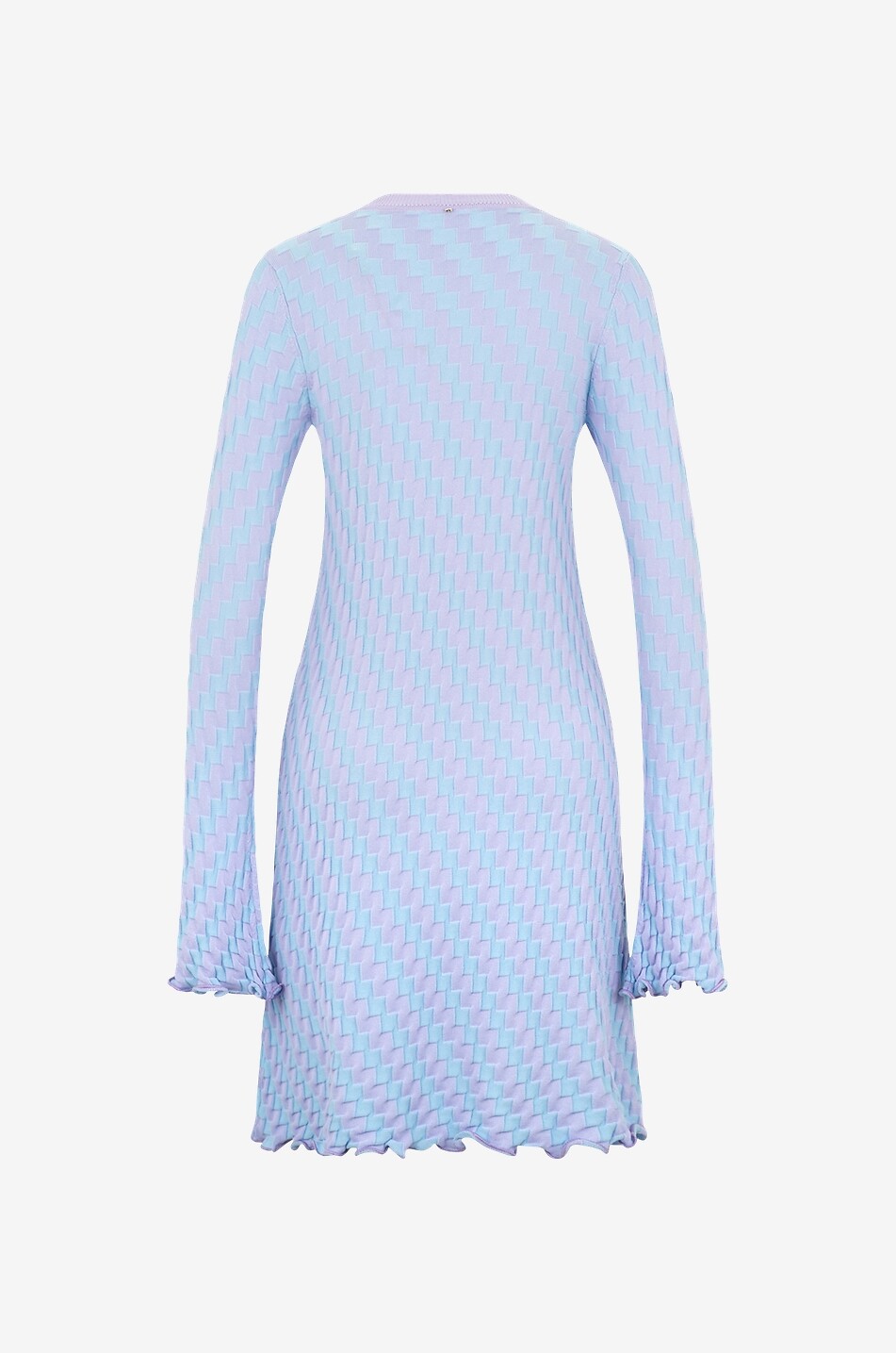 SPORTMAX Valette knit dress with geometric patterns Women LIGHT BLUE 2