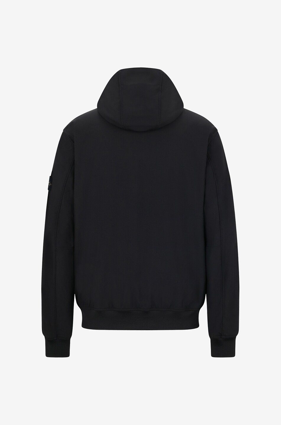 STONE ISLAND 40227 Light Soft Shell-R e-dye hooded windbreaker jacket Men BLACK 2