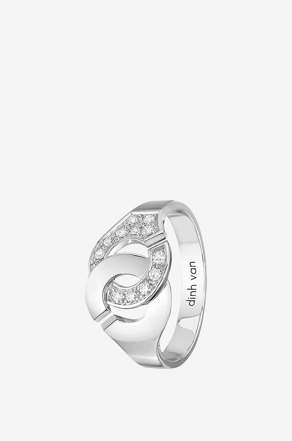 DINH VAN Ring aus Weissgold und Diamanten Menottes R10 Damen WEISS 1