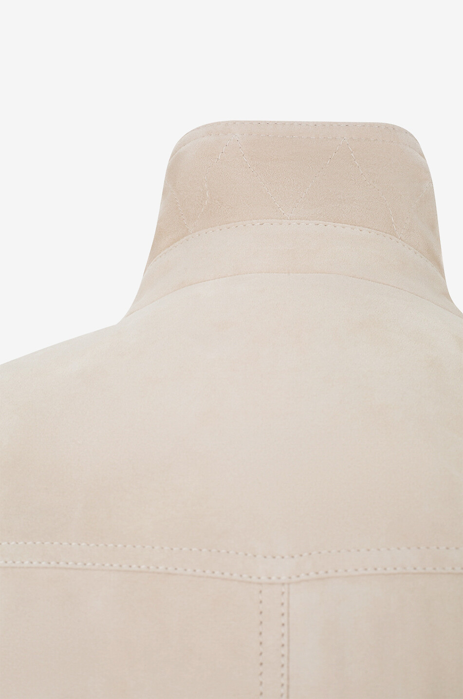 BRUNELLO CUCINELLI Lightweight suede bomber jacket Men Light beige 3