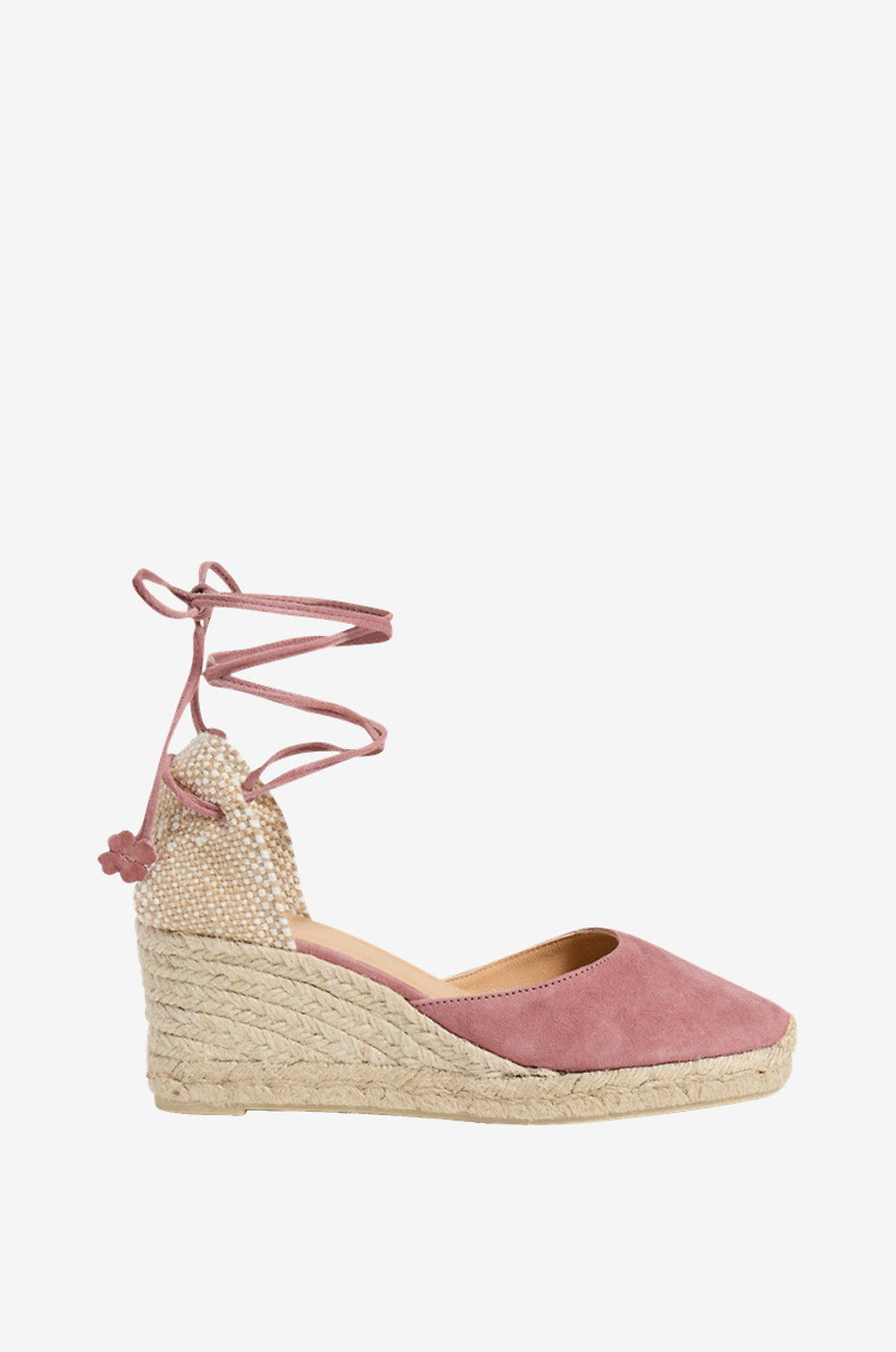 Espadrilles compensées en daim Carina 80