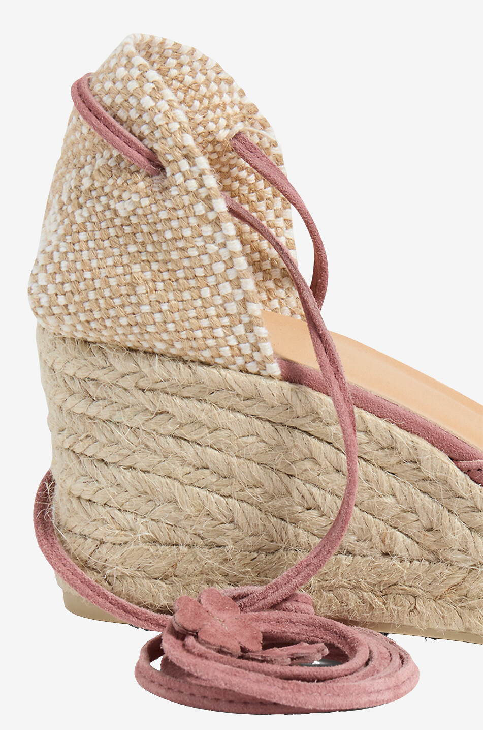 CASTANER Espadrilles compensées en daim Carina 80 Femme ROSE FONCÉ 3