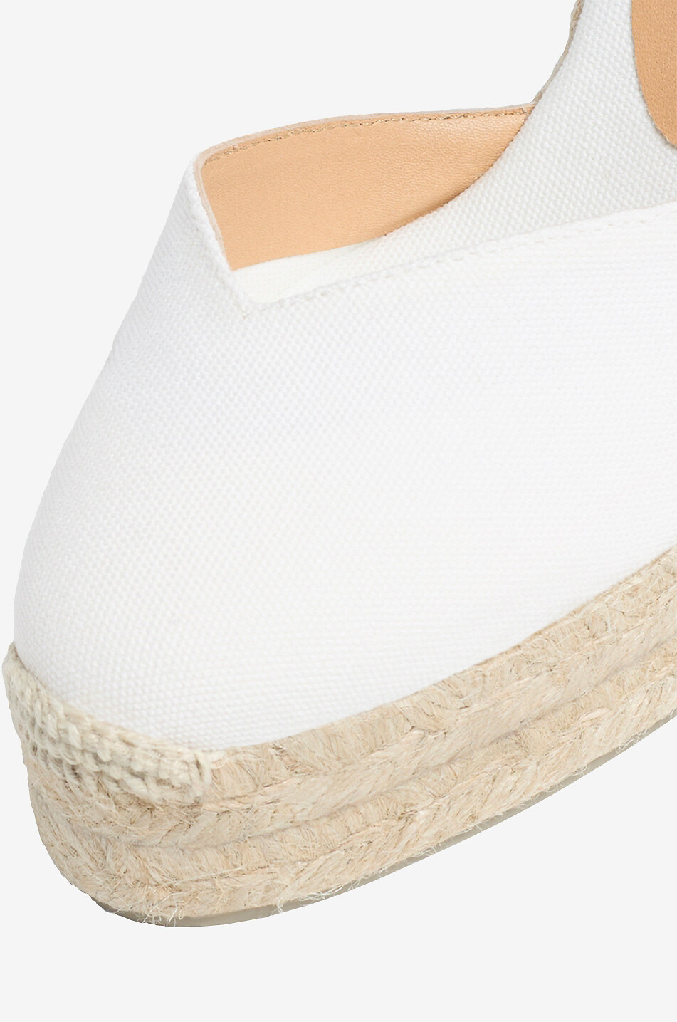 CASTANER Espadrilles compensées en toile Chiarita 110 Femme BLANC CASSE 4