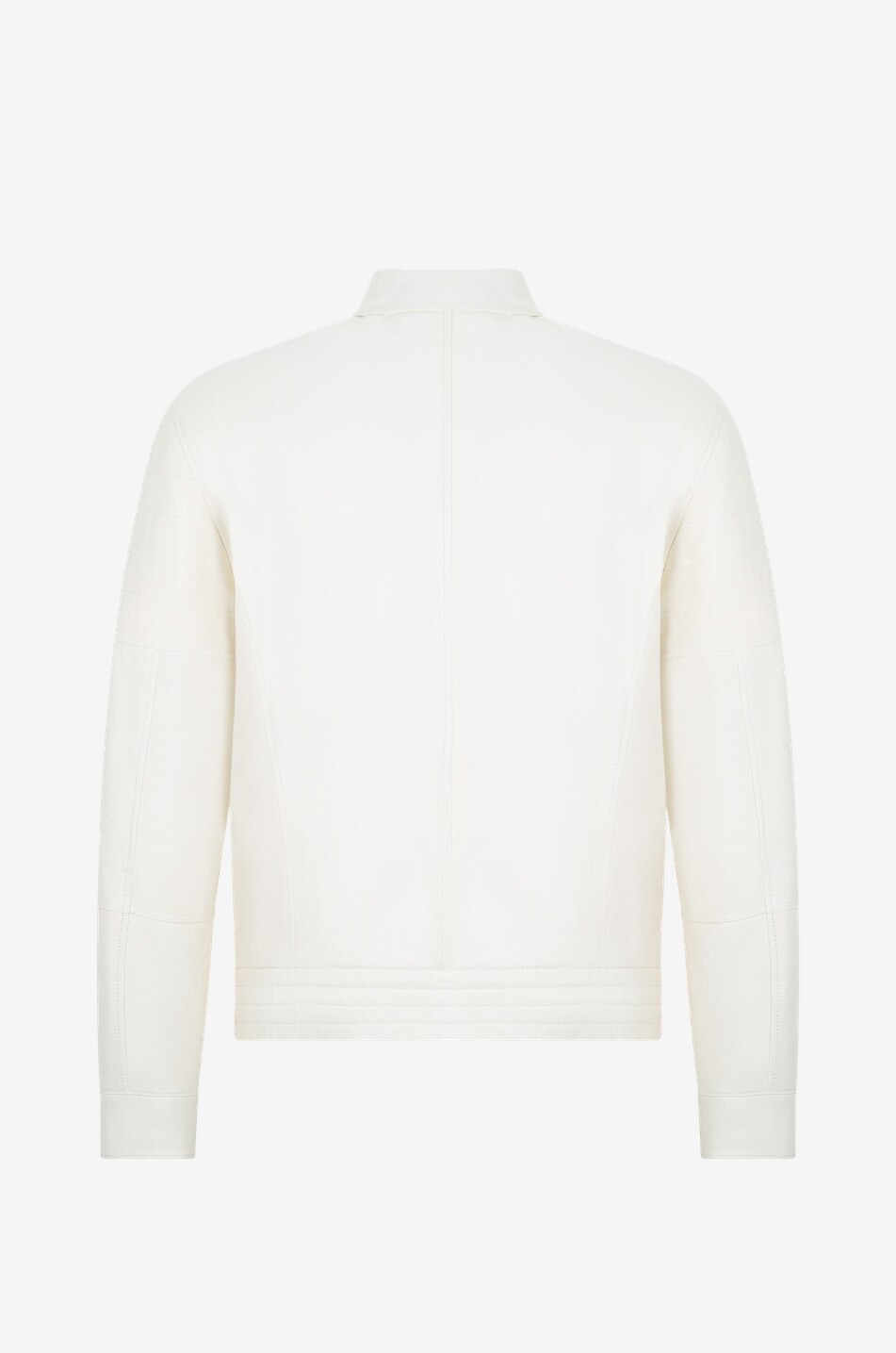 BRUNELLO CUCINELLI Perfecto léger en cuir nappa Homme BLANC CASSE 2