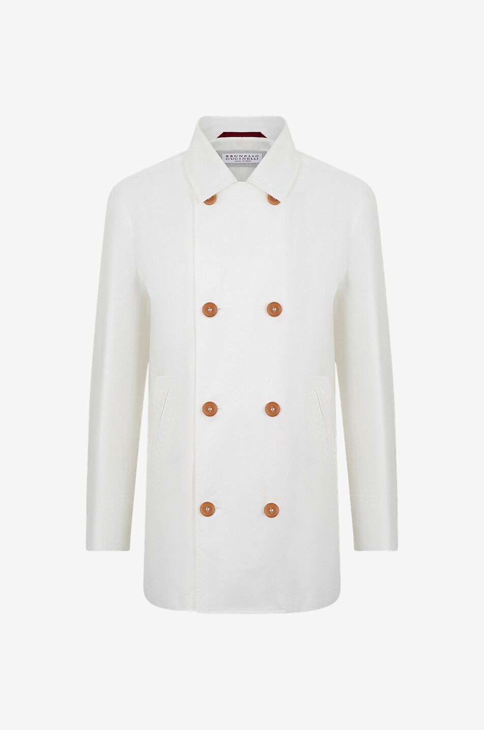 Lightweight gabardine peacoat