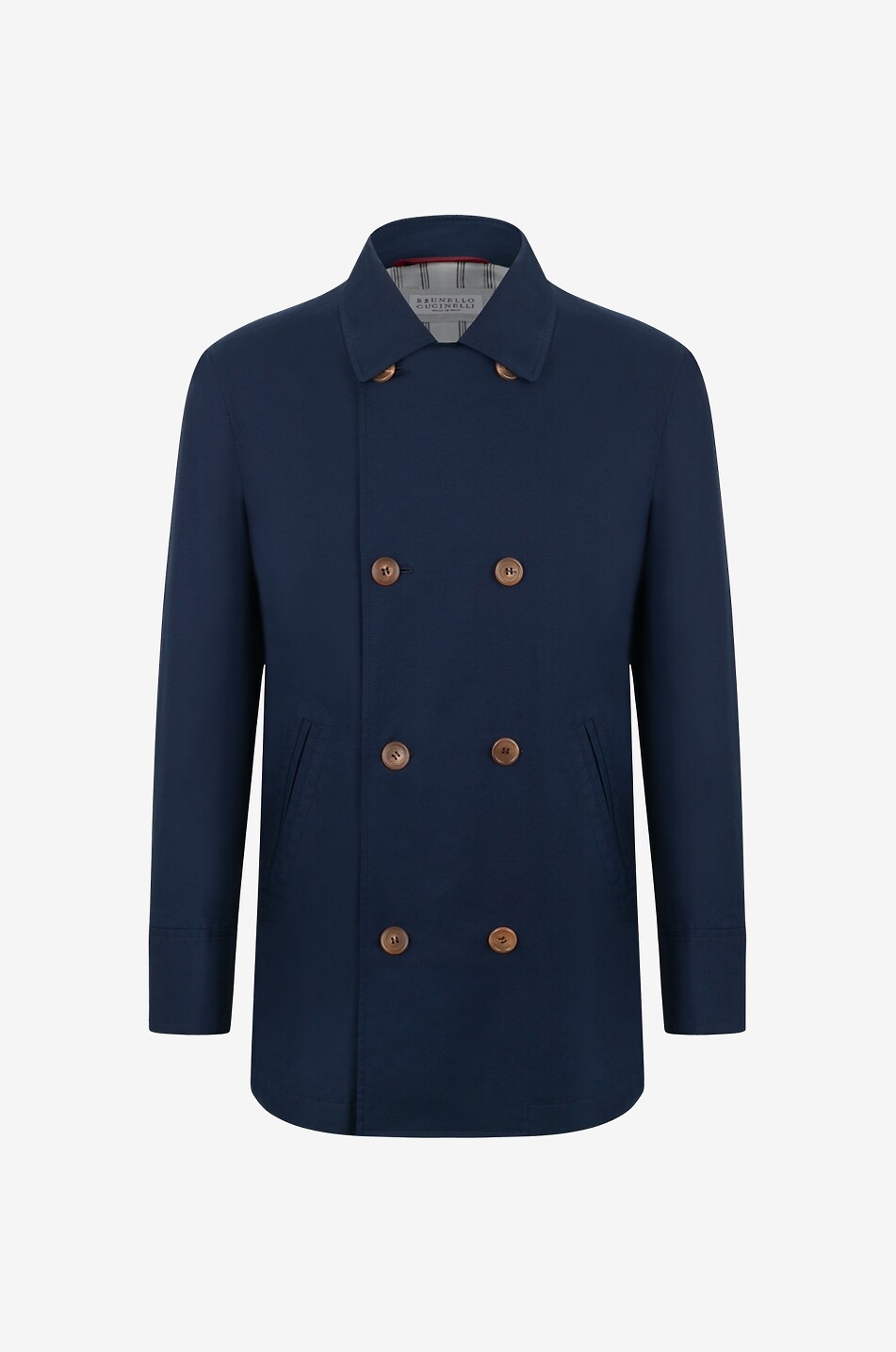 Lightweight gabardine peacoat