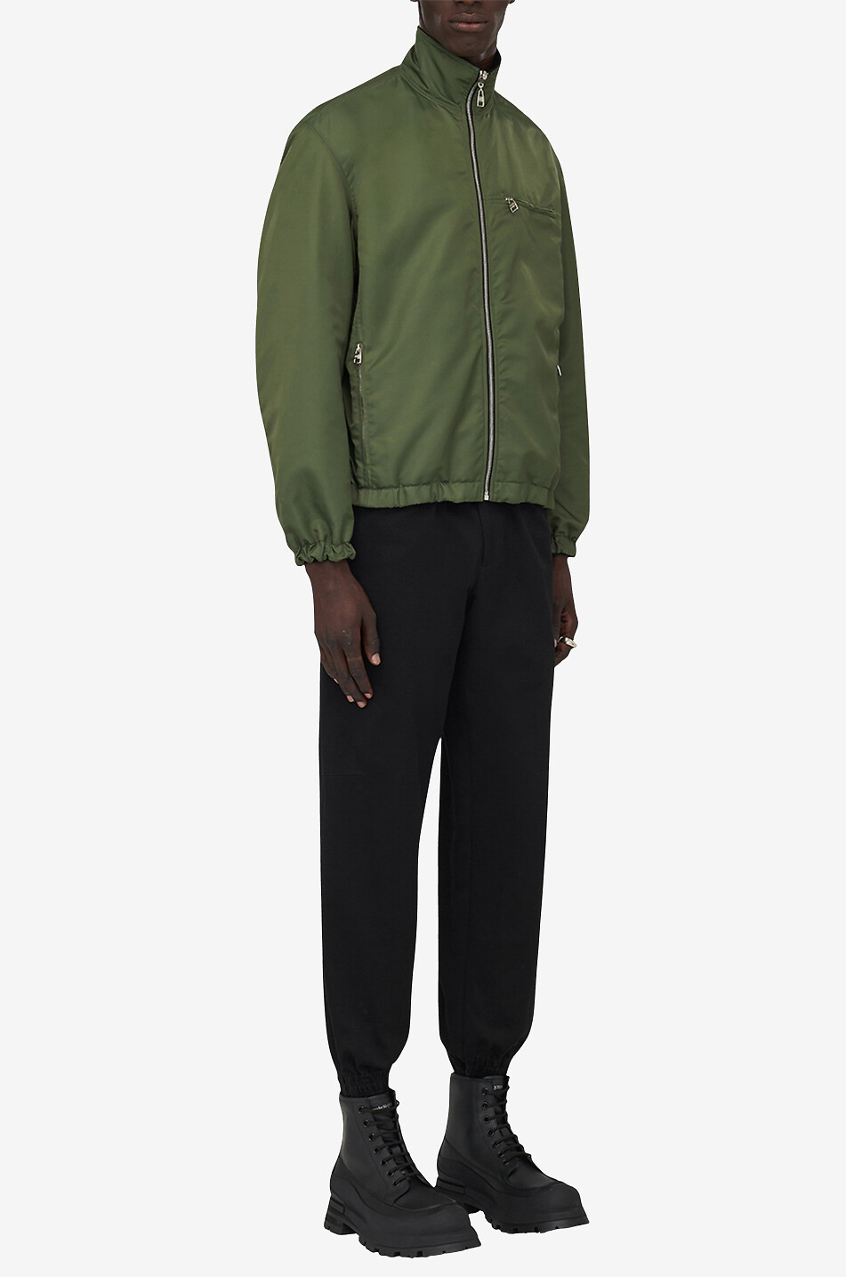 Bomber réversible en nylon et jersey McQueen Graffiti