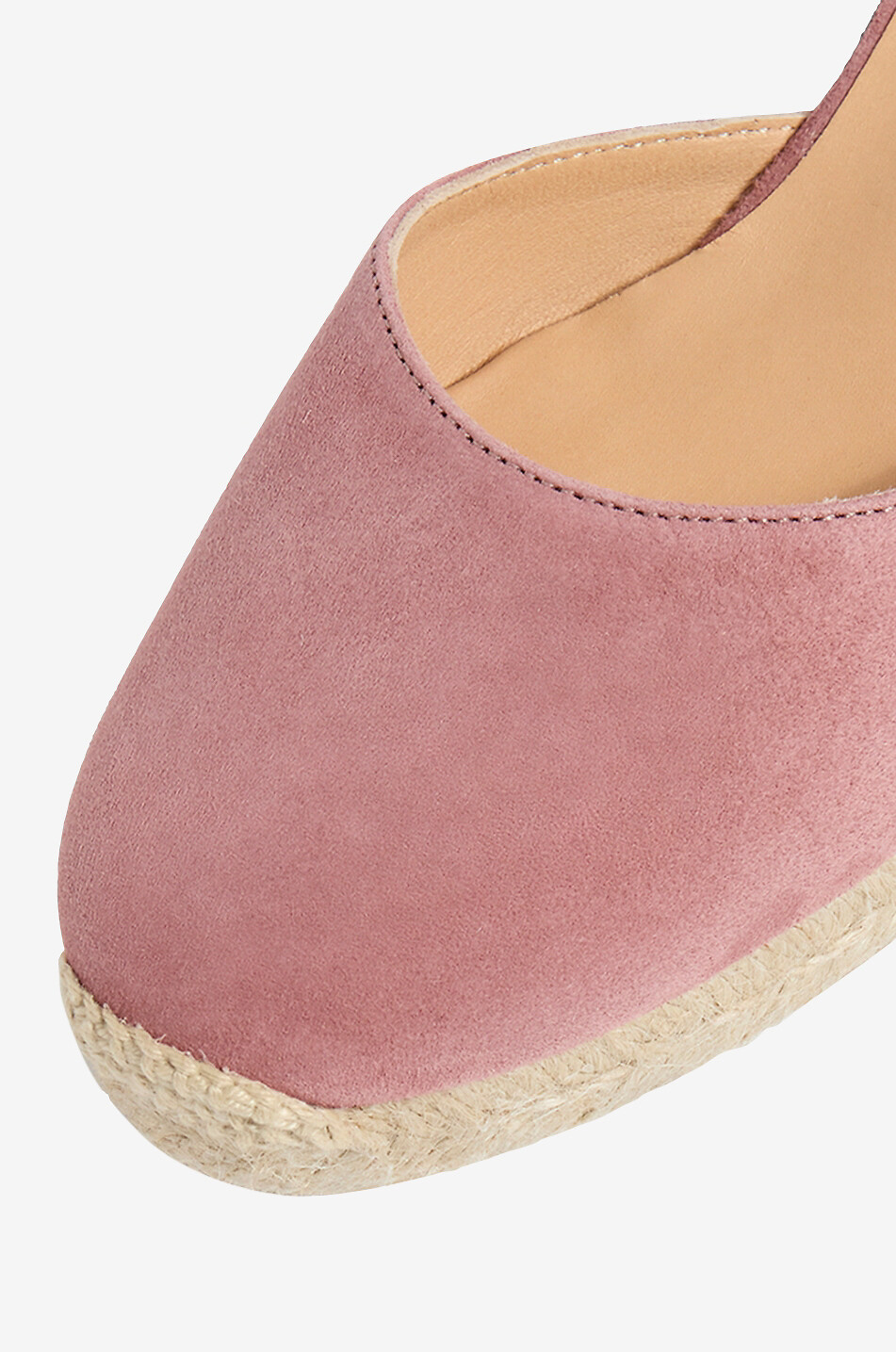CASTANER Espadrilles compensées en daim Carina 80 Femme ROSE FONCÉ 4