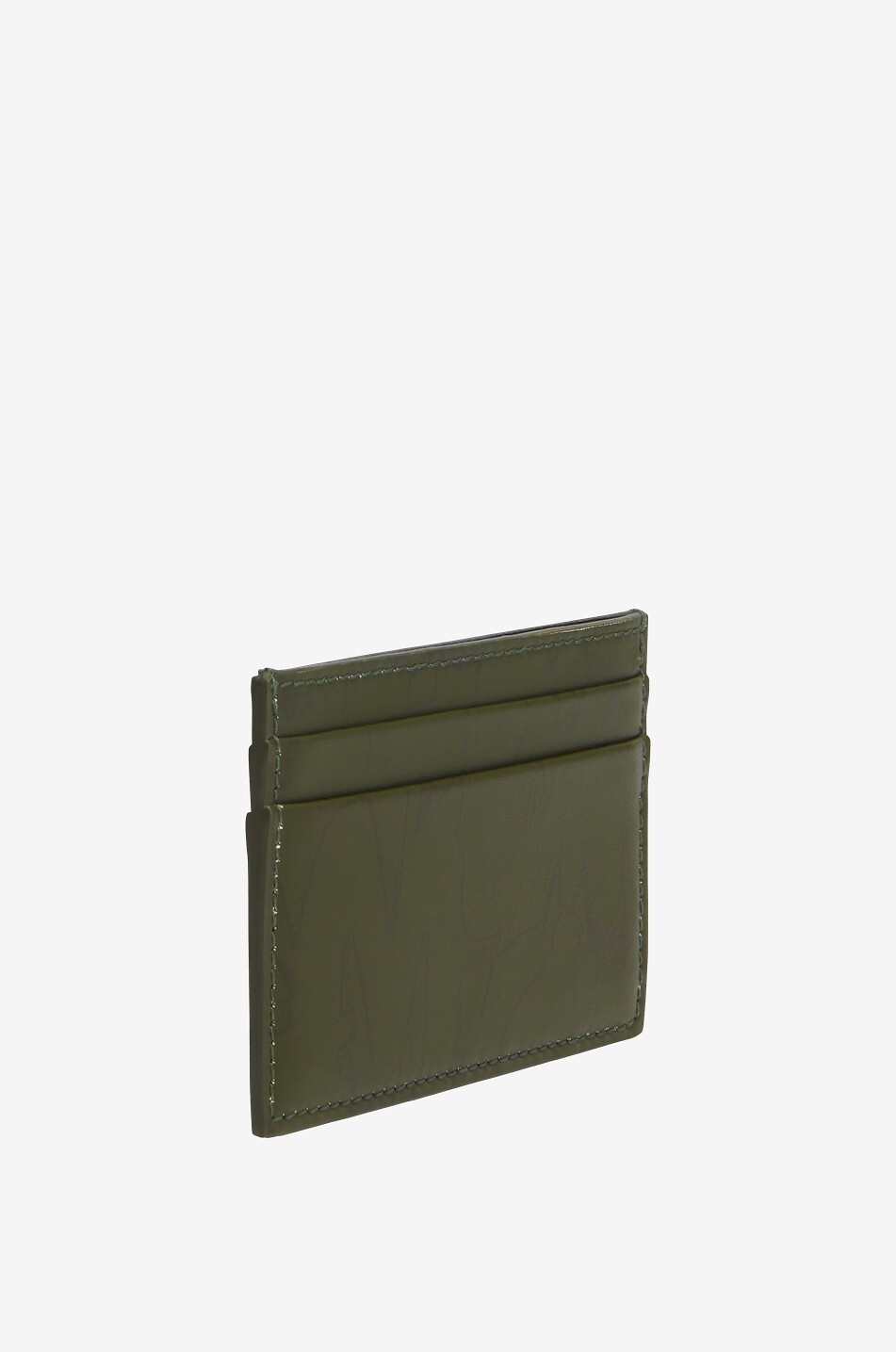 ALEXANDER McQUEEN Bedrucktes Leder-Kartenetui McQUEEN Graffiti Herren KHAKI 3