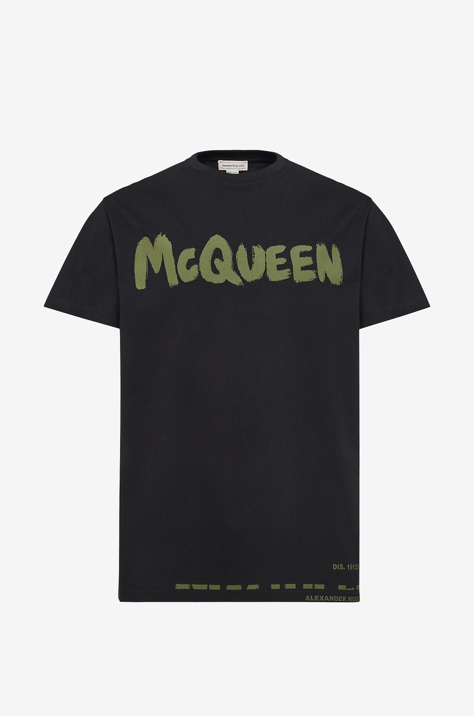 ALEXANDER McQUEEN Kurzarm-T-Shirt mit Print McQUEEN Graffiti Herren SCHWARZ 1