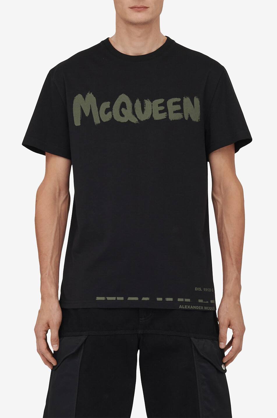 ALEXANDER McQUEEN Kurzarm-T-Shirt mit Print McQUEEN Graffiti Herren SCHWARZ 5